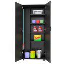 Ver imagem 3 de Armário Para Lavanderia Multiuso 2 Portas Alto Dispensa ClickForte Armário Lavanderia Preto