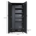 Ver imagem 7 de Armário Para Lavanderia Multiuso 2 Portas Alto Dispensa ClickForte Armário Lavanderia Preto