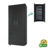Armário Para Lavanderia Multiuso 2 Portas Alto Dispensa ClickForte Armário Lavanderia Preto - 9