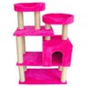 Casa para Gatos Modelo Torre com Duas Camas Rosa - 3