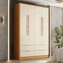 Ver imagem 2 de Guarda Roupa Domo Quarto com 4 Portas e 4 Gavetas