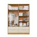 Ver imagem 3 de Guarda Roupa Domo Quarto com 4 Portas e 4 Gavetas