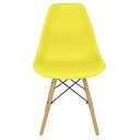 Ver imagem 2 de Cadeira Eiffel Charles Eames em Abs com Base de Madeira Dsw Amarelo