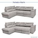 Ver imagem 4 de Sofá de Canto Retrátil Chaise Lado Esquerdo 4 Lugares Nest CabeCasa MadeiraOriginals