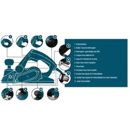 Plaina Elétrica 3mm 900w 220v Ws5343 Wesco - 6