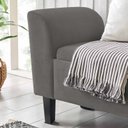 Ver imagem 3 de Recamier Bau Malibu 1,20m Suede Cinza - Inova Decor Inova Decorações