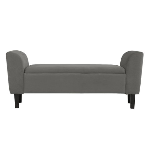 Recamier Bau Malibu 1,20m Suede Cinza - Inova Decor Inova Decorações