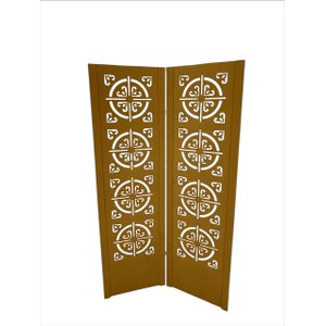 Biombo Divisor Ambiente Indiano de 2 Folhas sem Pezinhos