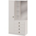 Ver imagem 2 de Cômoda Penteadeira 1 Porta 3 Prateleiras 4 Gavetas 1960A Star Móveis Castro