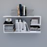 Nicho 2 Estante Livros Prateleiras 100%mdf Branco para Quarto - 1