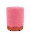 Ver imagem 3 de Kit de Puff Rodapé Cobre Fosco, Cor Rosa Antigo Veludo - Let Móveis