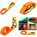 Ver imagem 5 de Cinta Catraca Carga Amarração Carro Caminhão 2.5mm 4,5mts
