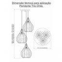 Ver imagem 2 de Luminária Teto Lustre Pendente Balcão Cozinha Sala Trio Cor:chocolate