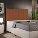 Ver imagem 2 de Cabeceira Cama Box Casal 140 cm Dália W01 Bouclê Terracota - Lyam Decor