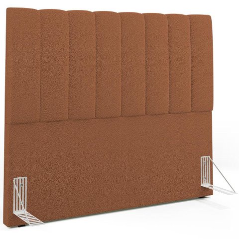 Cabeceira Cama Box Casal 140 cm Dália W01 Bouclê Terracota - Lyam Decor