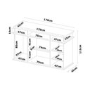 Ver imagem 3 de Cômoda de Quarto London c/ 2 Portas e 7 Gavetas Branco - Demóbile