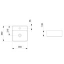 Ver imagem 3 de Cuba de Apoio Quadrada 135x35x35cm Design D3 Celite Bege/Beige