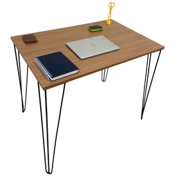 Mesa de Jantar Escritório Home Office Estudo Estilo Industrial Freijó - 90x60 - 2