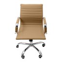 Ver imagem 3 de Kit com 2 Cadeira Diretor Charles Eames Esteirinha Couro Pu 11d Nude