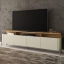 Ver imagem 1 de Rack Bancada para Tv 220cm com 4 Portas 100% Mdf