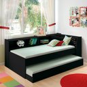 Ver imagem 2 de Cama Solteiro Bicama Estante com Kit Luz Ditália Bb-28-29 Cor:preto