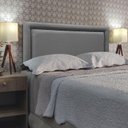 Ver imagem 2 de Cabeceira de Cama Estofada Sevilha Diamond Premium Linho Rbl:queen Tradicional/cinza