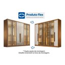 Ver imagem 7 de Guarda Roupa 6 Portas 4V 4g Linea N. Horizonte Cinamo