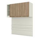 Ver imagem 7 de Ponte Modulada 145cm Casal 3 Portas Cabeceira Seletto Henn - Areia/jequitibá