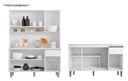 Ver imagem 2 de Cozinha Compacta Márcia com Balcão Tati 150m C/tampo Mdp Branco - Ajl