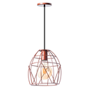 Ver imagem 1 de Lustre Pendente Aramado Bala 23 Cm Decorações Cor: Cobre