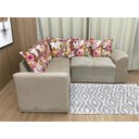 Ver imagem 2 de Sofá Canto Bege com Floral 602/66 Belo