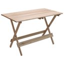 Ver imagem 2 de Conjunto Dobrável de Mesa 120x70 com 1 Mesa e 4 Cadeiras em Madeira Eucalipto sem Pintura Marcenaria