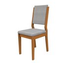 Ver imagem 3 de Kit 2 Cadeiras Sala de Jantar Carol Ype/linho Cinza Claro