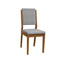 Ver imagem 2 de Kit 2 Cadeiras Sala de Jantar Carol Ype/linho Cinza Claro