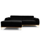 Ver imagem 3 de Sofá 3 Lugares com Chaise 245 Cm Preto C-300-lyam Decor