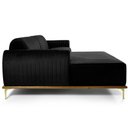 Ver imagem 2 de Sofá 3 Lugares com Chaise 245 Cm Preto C-300-lyam Decor