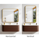 Ver imagem 3 de Espelho Retangular Grande Decorativo 90x80 Sala Banheiro Quarto Luxo Hall Sala