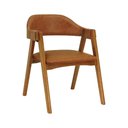 Ver imagem 5 de Conjunto Mesa Cone Ø150cm + 5 Cadeiras New York - Assento Estofado Corano Marrom Mescla