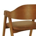 Ver mais imagens de Conjunto Mesa Cone Ø150cm + 5 Cadeiras New York - Assento Estofado Corano Marrom Mescla