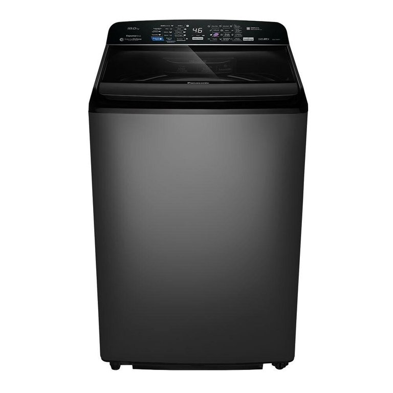 Lavadora de Roupas Panasonic 18kg Antibacteria Titânio Na-f180p7t 110v