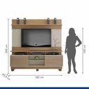 Ver imagem 3 de Estante Home Texas 2 Portas 2 Prateleiras Valdemóveis