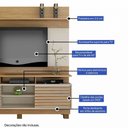 Ver imagem 4 de Estante Home Texas 2 Portas 2 Prateleiras Valdemóveis