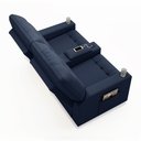 Ver mais imagens de Poltrona do Papai Reclinável Sala de Cinema Movie 2 Lugares Manual Baú USB PU Azul G23 Gran Belo Mov