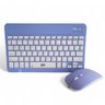 Kit Teclado e Mouse sem Fio A6732 Roxo Conexão Recarregável Ultra Fino:roxo - 1