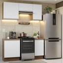 Ver imagem 1 de Armário de Cozinha Compacta 160cm Rustic/Branco Glamy Madesa 07