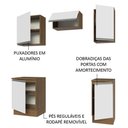 Ver imagem 5 de Armário de Cozinha Compacta 160cm Rustic/Branco Glamy Madesa 07
