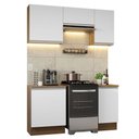 Ver imagem 3 de Armário de Cozinha Compacta 160cm Rustic/Branco Glamy Madesa 07