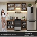 Ver imagem 7 de Armário de Cozinha Compacta 160cm Rustic/Branco Glamy Madesa 07