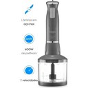 Ver imagem 3 de Mixer de Alimentos Cinza Lunar Inox 600w 3 em 1 Copo 700ml Elgin 110v
