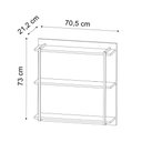 Ver imagem 4 de Painel Industrial Multiuso 3 Prateleiras Cler M05 Branco - Inoviza